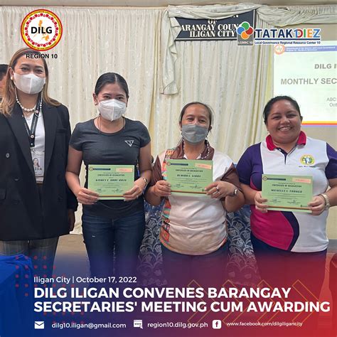 list of barangay captain in iligan city 2024|DILG Iligan City names outstanding barangay secretaries.